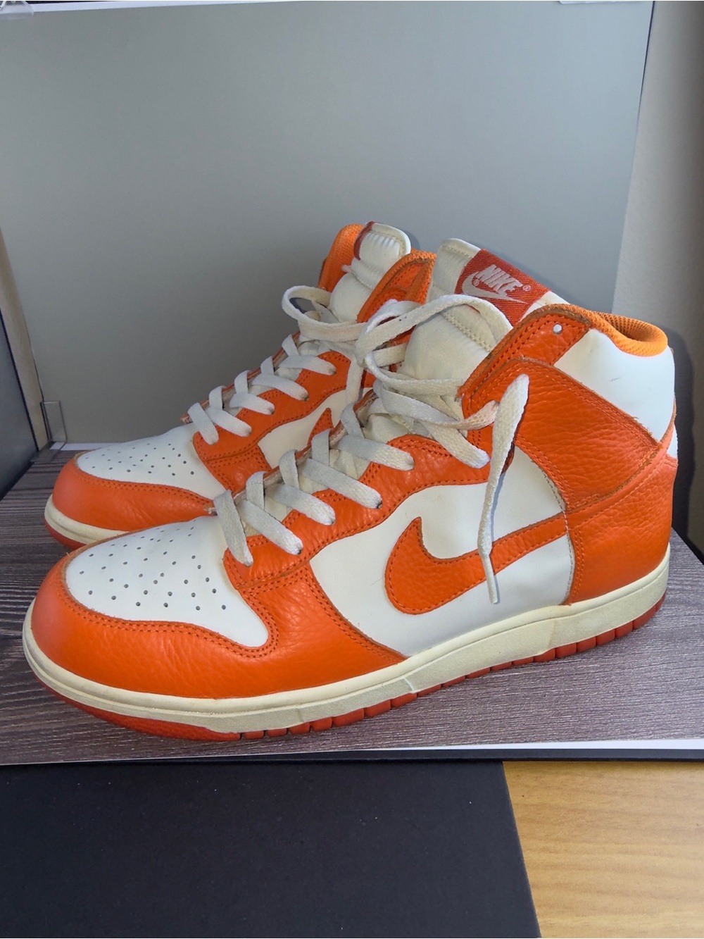Nike Dunk High Sail Pack Orange White 2011 Men’s Size 10.5 317982-181 No Box